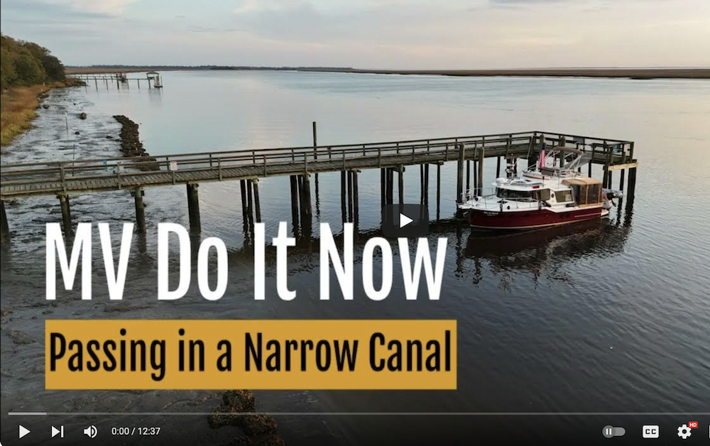 Video: Passing in a Narrow Canal