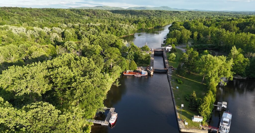 Northbound on the Champlain Canal