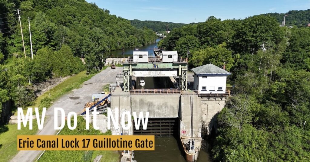 Video: Erie Canal Lock 17 Giillotine Gate